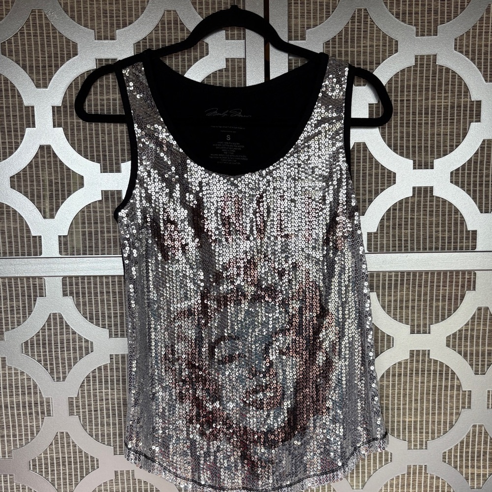 Marilyn Monroe Glam Sequin Tank Top